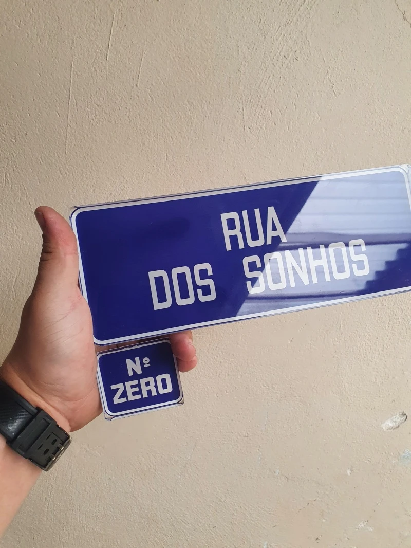 Placa de acrílico personalizada para porta