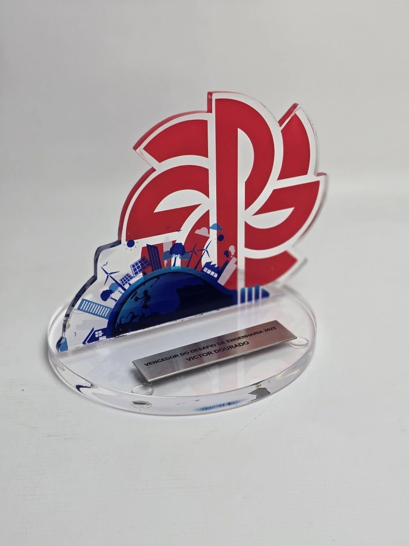 Placa de acrílico transparente para mesa